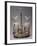 Oil Cruet with Two Ampoules in Empire Style, Crystal Glass and Silver-null-Framed Giclee Print