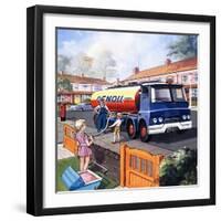 Oil Delivery-null-Framed Giclee Print