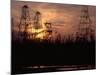 Oil Derricks at Sunset at Baku, Azerbaijan, Ussr-Stan Wayman-Mounted Photographic Print