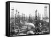 Oil Derricks in California-null-Framed Stretched Canvas