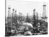 Oil Derricks in California-null-Stretched Canvas