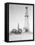 Oil Derricks in Field-Philip Gendreau-Framed Stretched Canvas