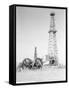 Oil Derricks in Field-Philip Gendreau-Framed Stretched Canvas