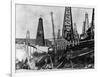 Oil Derricks in Romania-null-Framed Photographic Print