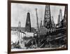 Oil Derricks in Romania-null-Framed Photographic Print