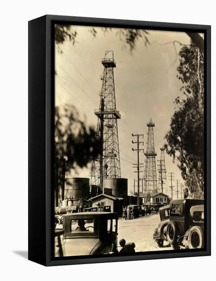 Oil Derricks-null-Framed Stretched Canvas