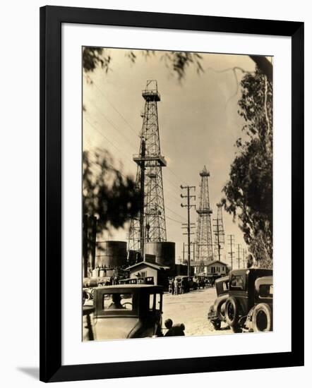 Oil Derricks-null-Framed Photographic Print