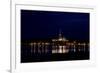 Oil Drilling Rig At Night, North Sea-Duncan Shaw-Framed Photographic Print