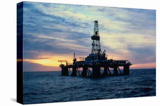 Oil Drilling Rig-null-Stretched Canvas