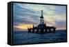 Oil Drilling Rig-null-Framed Stretched Canvas