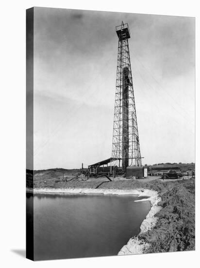 Oil Drilling Rig-Philip Gendreau-Stretched Canvas