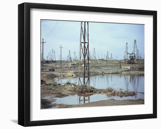 Oil Field, Baku, Azerbaijan, Central Asia, Asia-Oliviero Olivieri-Framed Photographic Print