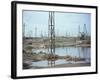 Oil Field, Baku, Azerbaijan, Central Asia, Asia-Oliviero Olivieri-Framed Photographic Print