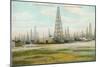 Oil Field, Humble, Texas-null-Mounted Art Print