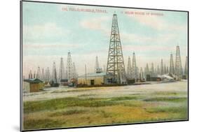 Oil Field, Humble, Texas-null-Mounted Art Print