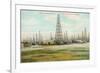 Oil Field, Humble, Texas-null-Framed Premium Giclee Print