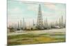 Oil Field, Humble, Texas-null-Mounted Premium Giclee Print