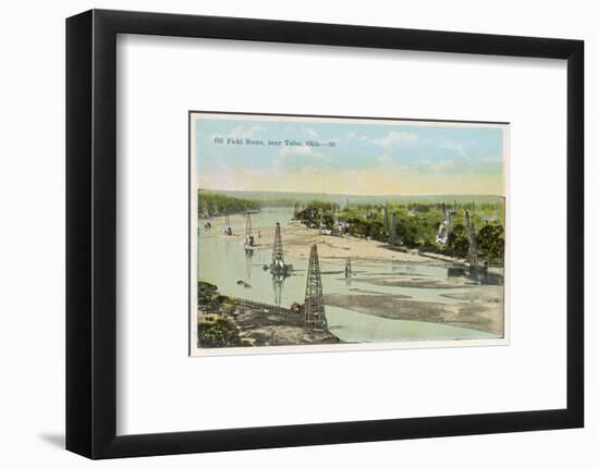 Oil Field Near Tulsa Oklahoma-null-Framed Photographic Print