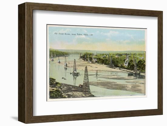 Oil Field Near Tulsa Oklahoma-null-Framed Photographic Print