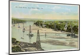 Oil Field Near Tulsa Oklahoma-null-Mounted Photographic Print