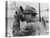 Oil Field Worker Drinking Water from a Crude Metal Container, Kilgore, Texas, 1939-null-Stretched Canvas