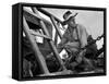 Oil Field Worker-Carl Mydans-Framed Stretched Canvas