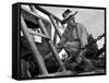 Oil Field Worker-Carl Mydans-Framed Stretched Canvas