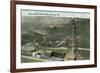 Oil Fields, Coalinga, California-null-Framed Art Print