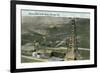 Oil Fields, Coalinga, California-null-Framed Art Print