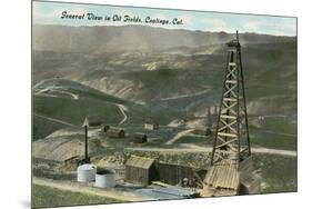 Oil Fields, Coalinga, California-null-Mounted Premium Giclee Print