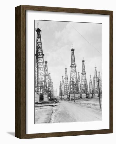 Oil Fields in Texas-null-Framed Photographic Print