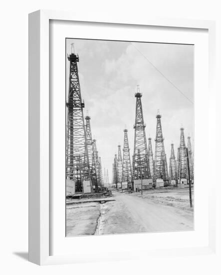 Oil Fields in Texas-null-Framed Photographic Print