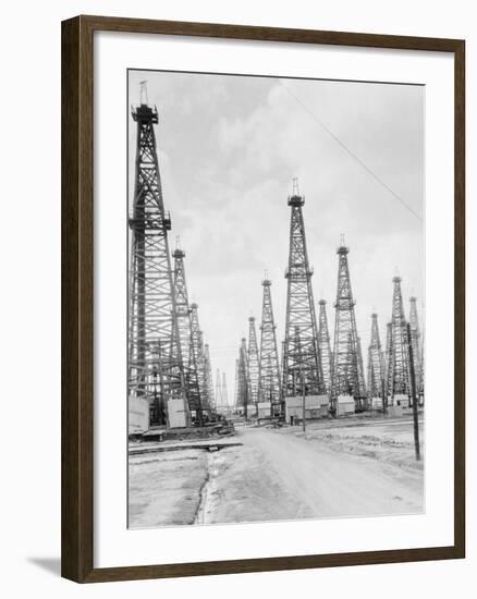 Oil Fields in Texas-null-Framed Photographic Print