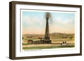 Oil Gusher, Amarillo, Texas-null-Framed Art Print