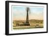 Oil Gusher, Amarillo, Texas-null-Framed Art Print