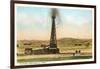 Oil Gusher, Amarillo, Texas-null-Framed Art Print