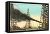 Oil Gusher, Beaumont, Texas-null-Framed Stretched Canvas