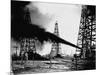 Oil Gushing from Spindletop Hill in Beaumont, Texas-null-Mounted Photographic Print