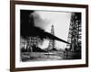 Oil Gushing from Spindletop Hill in Beaumont, Texas-null-Framed Photographic Print