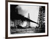 Oil Gushing from Spindletop Hill in Beaumont, Texas-null-Framed Photographic Print