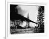 Oil Gushing from Spindletop Hill in Beaumont, Texas-null-Framed Photographic Print