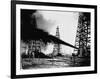 Oil Gushing from Spindletop Hill in Beaumont, Texas-null-Framed Photographic Print