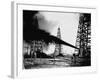 Oil Gushing from Spindletop Hill in Beaumont, Texas-null-Framed Photographic Print