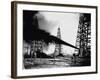 Oil Gushing from Spindletop Hill in Beaumont, Texas-null-Framed Photographic Print