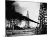 Oil Gushing from Spindletop Hill in Beaumont, Texas-null-Mounted Photographic Print