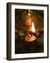 Oil Lamp in Hindu Temple, Paris, France, Europe-Godong-Framed Photographic Print