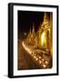 Oil Lamps, Shwedagon Pagoda, Yangon (Rangoon), Myanmar (Burma), Asia-Colin Brynn-Framed Photographic Print