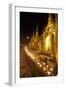 Oil Lamps, Shwedagon Pagoda, Yangon (Rangoon), Myanmar (Burma), Asia-Colin Brynn-Framed Photographic Print