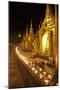 Oil Lamps, Shwedagon Pagoda, Yangon (Rangoon), Myanmar (Burma), Asia-Colin Brynn-Mounted Photographic Print