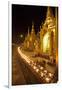 Oil Lamps, Shwedagon Pagoda, Yangon (Rangoon), Myanmar (Burma), Asia-Colin Brynn-Framed Photographic Print